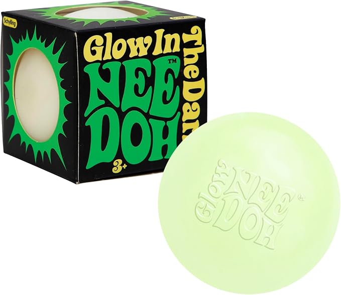 NeeDoh Glow in the Dark – Glowing Squishy Stress Ball & Fidget Toy | Schylling