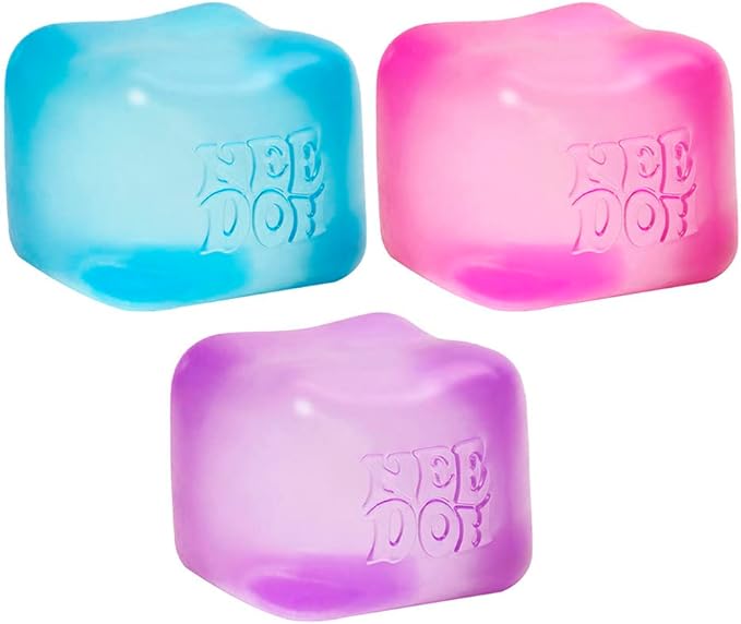 NeeDoh Nice Cube 3-Pack – Dual-Squish Squishy Stress & Fidget Toy Set | Multicolor | Amazon Top 100