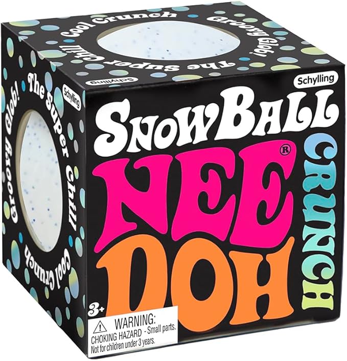 NeeDoh Snowball Crunch – Crispy Squishy Stress Ball & Fidget Toy | Schylling