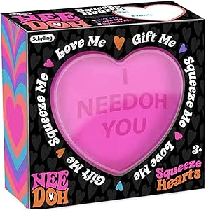 NeeDoh Squeeze Heart – Squishy Heart-Shaped Stress & Fidget Toy | Assorted Colors