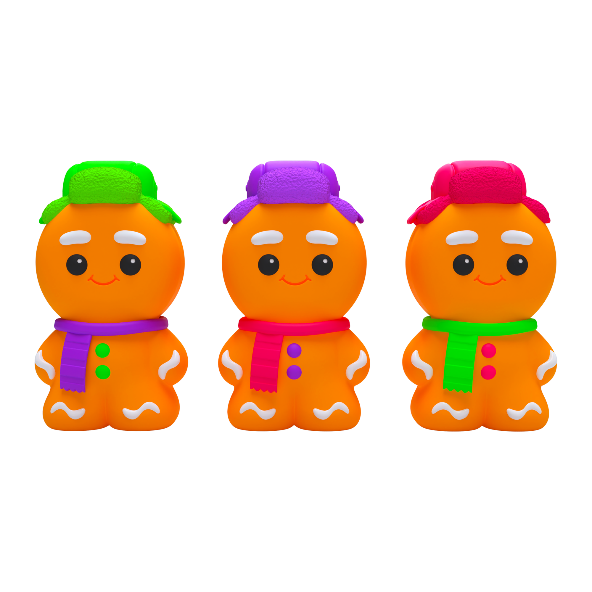 NeeDoh Ginger Glowman – Glow-in-the-Dark Crunchy Gingerbread Squishy Toy | Holiday Gift