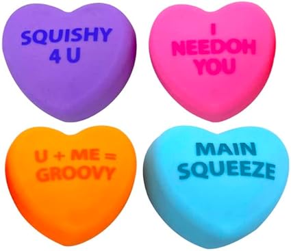 NeeDoh Squeeze Heart – Squishy Heart-Shaped Stress & Fidget Toy | Assorted Colors