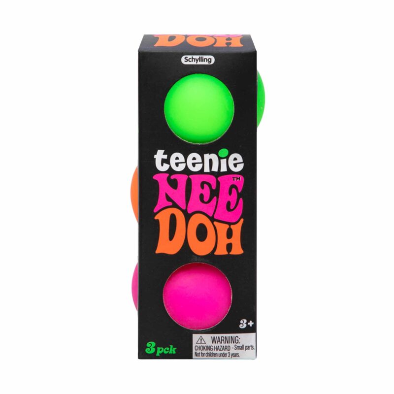 Teenie NeeDoh – Mini Squishy Stress & Fidget Toy | 3-Pack in Assorted Colors