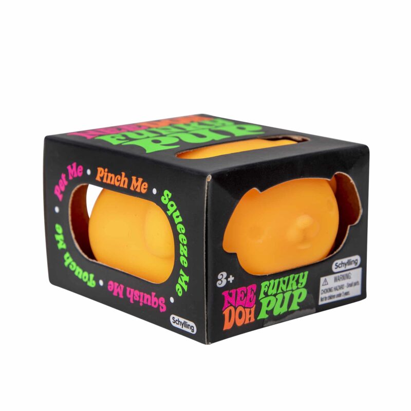 NeeDoh Funky Pup – Squishy Dog Stress & Fidget Toy | 4 Neon Colors to Choose From