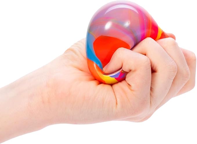 NeeDoh Marbleez – Rainbow Swirl Squishy Stress Ball & Fidget Toy | Schylling