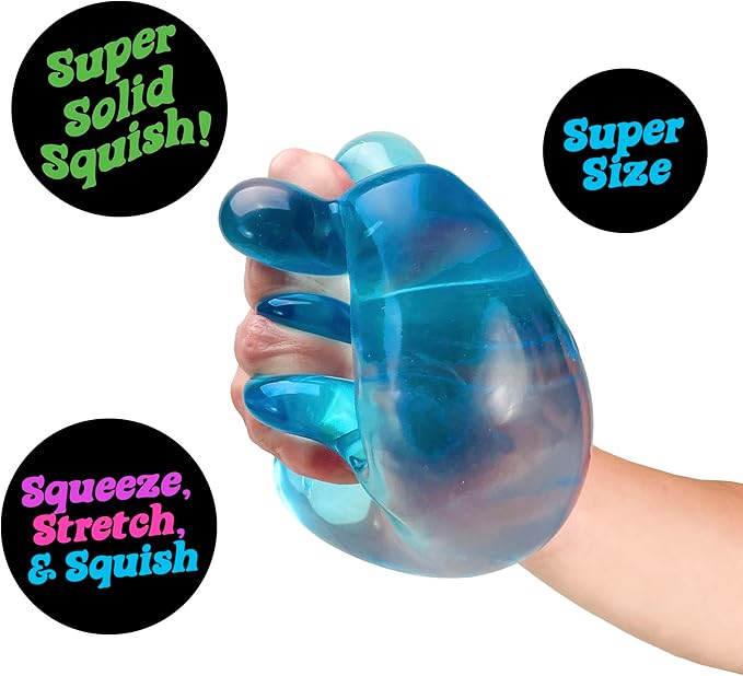 NeeDoh Nice Berg – Giant Translucent Blue Squishy Iceberg Stress & Fidget Toy | Super-Size Nice Cube
