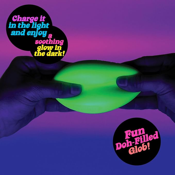 NeeDoh Glow in the Dark – Glowing Squishy Stress Ball & Fidget Toy | Schylling