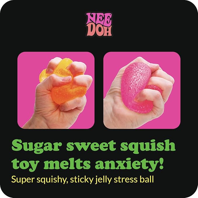 NeeDoh Gumdrop – Textured Squishy Stress & Sensory Fidget Toy | Assorted Colors