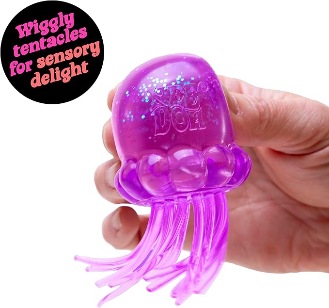NeeDoh Jelly Squish – Shimmery Jellyfish Squishy Stress & Fidget Toy | Schylling