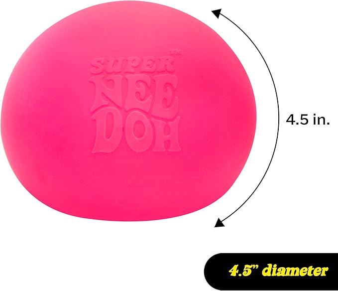 Super NeeDoh – Jumbo 4.5" Squishy Stress Ball & Fidget Toy | 3x the Size, 3x the Squish