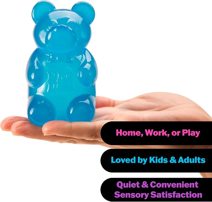 NeeDoh Gummy Bear – Giant Squishy Gummy Bear Stress & Fidget Toy | Assorted Colors
