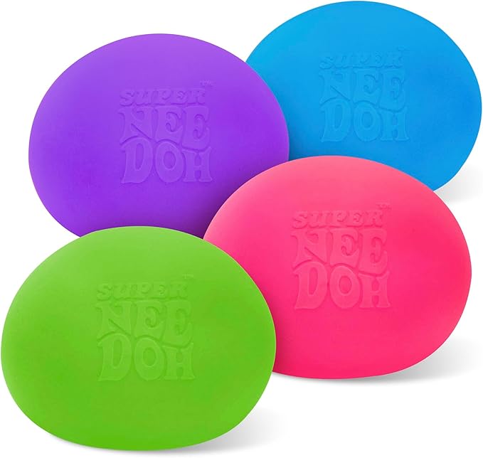 Super NeeDoh – Jumbo 4.5" Squishy Stress Ball & Fidget Toy | 3x the Size, 3x the Squish