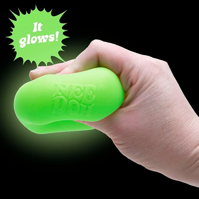 NeeDoh Nice Cube Glow – Glow-in-the-Dark Squishy Stress & Fidget Cube | Amazon #8 Squeeze Toy