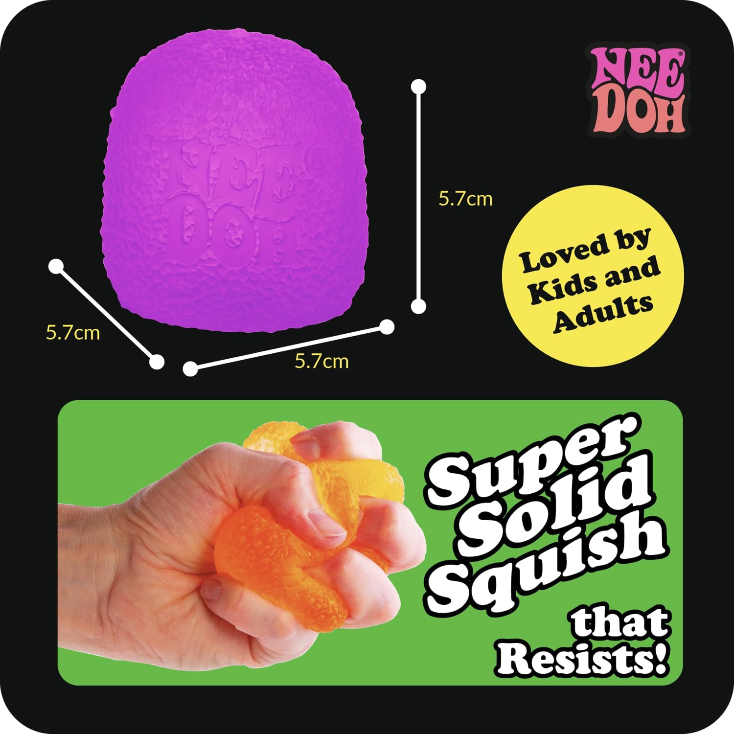 NeeDoh Gumdrop – Textured Squishy Stress & Sensory Fidget Toy | Assorted Colors